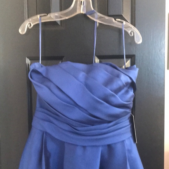 Beautiful strapless long wedding blue dress! - Picture 2 of 8